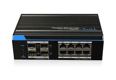 8 Port Ethernet Switch (Endüstriyel Tip, 4 SFP Port)