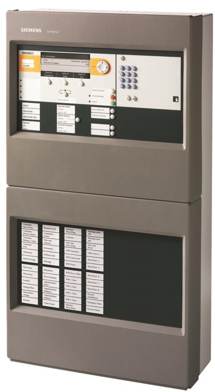Cerberus PRO İnteraktif Yangın Algılama ve Alarm Kontrol Paneli  (2 loop, 252 adres, 48 LED'li gösterge, Konfor Muhafaza, Ethernet bağlantılı)